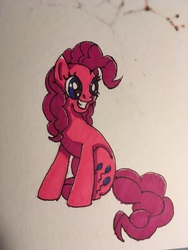 Size: 4032x3024 | Tagged: safe, artist:serra20, pinkie pie, g4, female, markers, smiling, solo, traditional art