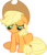 Size: 9357x11000 | Tagged: safe, artist:krazy3, applejack, earth pony, pony, g4, my little pony: friendship is magic, the last roundup, .svg available, absurd resolution, female, floppy ears, mare, sad, simple background, sitting, solo, transparent background, vector