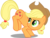 Size: 3490x2628 | Tagged: safe, artist:gurugrendo, applejack, g4, bucking, female, high res, simple background, solo, transparent background, vector