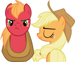 Size: 3114x2569 | Tagged: safe, artist:firestorm-can, applejack, big macintosh, earth pony, pony, g4, ponyville confidential, .svg available, high res, inkscape, male, simple background, stallion, transparent background, vector