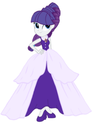 Size: 720x942 | Tagged: safe, artist:tsundra, rarity, equestria girls, g4, alternate hairstyle, clothes, dress, female, princess, simple background, solo, transparent background