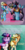 Size: 600x1200 | Tagged: safe, artist:sallindaemon, ahuizotl, applejack, daring do, twilight sparkle, ahuizotl (species), alicorn, earth pony, pegasus, pony, g4, stranger than fan fiction, clothes, cosplay, costume, mask, paper-thin disguise, shipping war, twilight sparkle (alicorn)