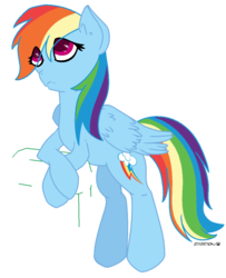 Size: 1030x1268 | Tagged: safe, artist:0pposition, rainbow dash, g4, female, solo