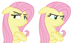 Size: 5956x3500 | Tagged: safe, artist:masem, fluttershy, pony, 28 pranks later, g4, .ai available, absurd resolution, crossed hooves, cute, peeved, shyabetes, simple background, transparent background, vector