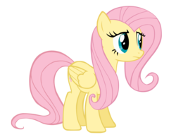 Size: 2500x1944 | Tagged: safe, artist:bl1ghtmare, fluttershy, g4, female, simple background, solo, transparent background, vector