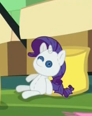 Size: 191x239 | Tagged: safe, screencap, rarity, pony, unicorn, g4, the times they are a changeling, crush plush, cute, female, mare, plushie, raribetes, rarity plushie