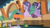 Size: 914x512 | Tagged: safe, screencap, rarity, spike, starlight glimmer, twilight sparkle, alicorn, dragon, pony, unicorn, g4, my little pony: friendship is magic, the times they are a changeling, afro, crush plush, discovery family logo, female, male, mare, plushie, rarity plushie, twilight sparkle (alicorn)