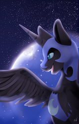 Size: 2550x4000 | Tagged: safe, artist:reimbowkawaii97, nightmare moon, pony, g4, female, solo