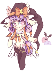 Size: 2257x3000 | Tagged: safe, artist:hawthornss, oc, oc only, oc:harvest moon, earth pony, pony, blushing, clothes, high res, looking at you, simple background, socks, solo, transparent background, witchfae