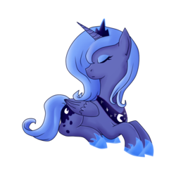 Size: 700x700 | Tagged: safe, artist:eliizadesu, princess luna, g4, eyes closed, female, prone, s1 luna, simple background, solo, transparent background