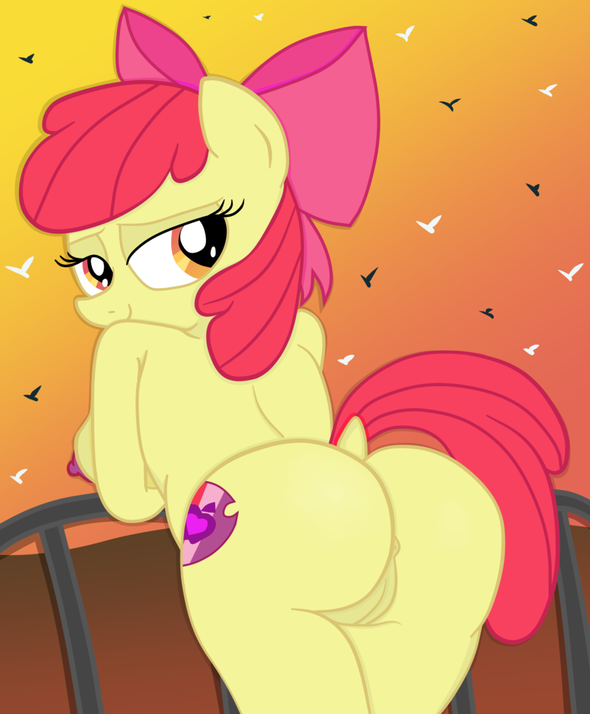 artist:an-tonio, artist:lord waite, apple bloom, anthro, adorasexy, anus, a...