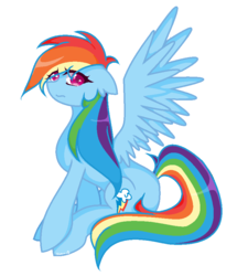 Size: 792x880 | Tagged: safe, artist:silvah-chan, rainbow dash, g4, female, solo