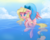 Size: 5000x4000 | Tagged: safe, artist:ardail, artist:csox, oc, oc only, oc:bay breeze, pegasus, pony, absurd resolution, bubble, collaboration, cute, floaty, flowing mane, flowing tail, ocean, smiling, solo, swimming, tail, water