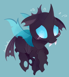 Size: 1280x1418 | Tagged: safe, artist:sharmie, thorax, changeling, g4, the times they are a changeling, blushing, crying, cute, male, sad, sadorable, simple background, solo, sweat, thorabetes
