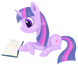 Size: 1153x963 | Tagged: safe, artist:ghostlyscissors, twilight sparkle, g4, book, female, reading, solo