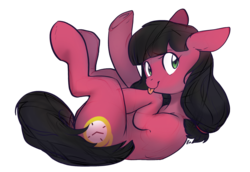 Size: 1778x1224 | Tagged: safe, artist:locksto, oc, oc only, oc:macdolia, earth pony, pony, pigtails, solo, tongue out