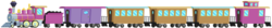 Size: 2677x283 | Tagged: safe, artist:danielarkansanengine, friendship express, locomotive, no pony, steam engine, steam locomotive, train