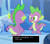 Size: 946x832 | Tagged: safe, edit, edited screencap, screencap, spike, thorax, g4, my little pony: friendship is magic, the times they are a changeling, despite everything it's still you, disguise, disguised changeling, mirror, reflection, text box, undertale