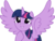 Size: 2000x1531 | Tagged: safe, artist:jp, derpibooru exclusive, twilight sparkle, alicorn, pony, g4, the times they are a changeling, .svg available, cute, female, grin, happy, looking up, mare, simple background, smiling, solo, spread wings, svg, transparent background, twiabetes, twilight sparkle (alicorn), vector
