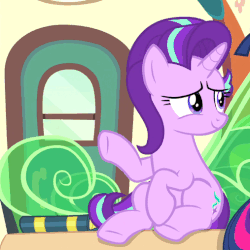 Size: 507x508 | Tagged: safe, screencap, starlight glimmer, twilight sparkle, alicorn, pony, g4, the times they are a changeling, animated, female, solo focus, twilight sparkle (alicorn)
