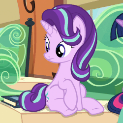 Size: 612x612 | Tagged: safe, screencap, starlight glimmer, twilight sparkle, alicorn, pony, g4, the times they are a changeling, animated, female, gif, solo focus, twilight sparkle (alicorn)