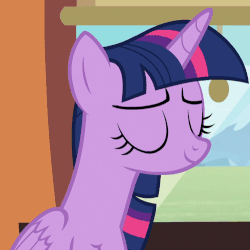 Size: 500x501 | Tagged: safe, screencap, twilight sparkle, alicorn, pony, g4, the times they are a changeling, animated, blinking, female, gif, reaction image, solo, twilight sparkle (alicorn)