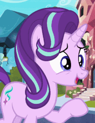 Size: 338x436 | Tagged: safe, screencap, starlight glimmer, pony, g4, the times they are a changeling, animated, cropped, female, gif, waving