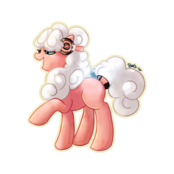 Size: 3000x3000 | Tagged: safe, artist:bean-sprouts, flaaffy, crossover, headphones, high res, pokémon, ponified, simple background, solo, transparent background