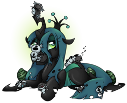 Size: 3988x3242 | Tagged: safe, artist:cutepencilcase, queen chrysalis, changeling, changeling larva, changeling queen, nymph, g4, the times they are a changeling, adventure in the comments, baby changeling, cute, cutealis, cuteling, egg, female, grub, high res, larva, looking at you, mommy chrissy, mother and child, onomatopoeia, simple background, sleeping, smiling, transparent background, zzz