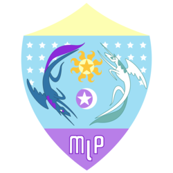 Size: 1280x1280 | Tagged: safe, princess celestia, princess luna, g4, /mlp/, 4chan cup, female, logo, moon, royal sisters, siblings, simple background, sisters, stars, sun, transparent background