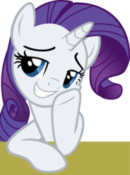 Size: 4578x6188 | Tagged: safe, rarity, g4, the saddle row review, absurd resolution, female, grin, simple background, smiling, solo, transparent background, vector