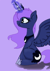 Size: 1000x1414 | Tagged: safe, artist:bitsn, princess luna, pony, g4, female, solo