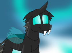 Size: 1745x1269 | Tagged: safe, artist:shonatabeata, thorax, changeling, g4, the times they are a changeling, cute, male, smiling, solo