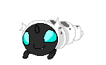 Size: 150x93 | Tagged: safe, artist:nuttypanutdy, changeling, changeling larva, g4, the times they are a changeling, animated, crawling, cute, cuteling, gif, grub, larva, solo