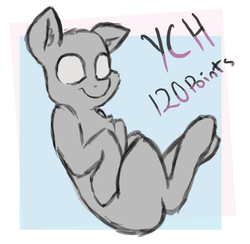 Size: 1024x1001 | Tagged: safe, artist:cyanyeh, oc, oc only, adoptable, cute, pose, sketch, solo, your character here