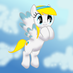 Size: 1280x1280 | Tagged: safe, artist:vitalspark, oc, oc only, oc:june, pegasus, pony, base used, solo, wings