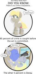 Size: 2617x5310 | Tagged: dead source, safe, artist:jittery-the-dragon, derpy hooves, oc, pegasus, pony, g4, arrested, comic, female, mare, no more ponies at source, pointless pony tips, shackles, too dumb to live, toy gun, who needs trigger fingers
