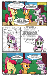 Size: 1500x2304 | Tagged: safe, artist:pony-berserker, apple bloom, scootaloo, sweetie belle, g4, the cart before the ponies, comic, crying, cutie mark crusaders, sweetie fail, sweetiedumb