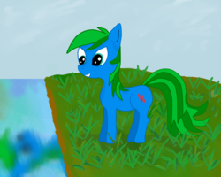 Size: 1280x1024 | Tagged: safe, artist:reaventale, oc, oc only, grass, reflection, river