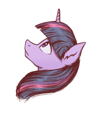 Size: 1600x2000 | Tagged: safe, artist:vistamage, twilight sparkle, g4, bust, looking up, portrait, side view, simple background, sketch, white background