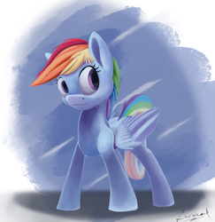 Size: 1552x1600 | Tagged: safe, artist:insanerobocat, rainbow dash, pegasus, pony, g4, female, newbie artist training grounds, solo