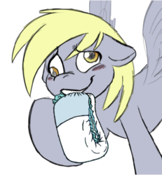 Size: 419x453 | Tagged: safe, artist:moophins, edit, editor:hodgepodgedl, derpy hooves, pegasus, pony, g4, blushing, diaper, diaper edit, diaper fetish, female, mare, non-baby in diaper, solo
