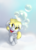 Size: 900x1250 | Tagged: safe, artist:klemm, derpy hooves, g4, bubble, cute, derpabetes, female, filly, filly derpy, newbie artist training grounds, solo