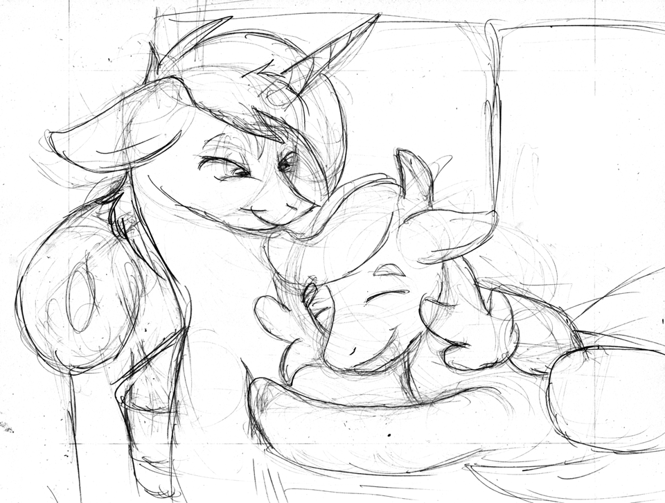 1231832 Artist Michael Thompson Bronycan Couch Cuddling Duo