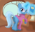 Size: 1423x1285 | Tagged: dead source, safe, artist:dazed-and-wandering, trixie, pony, unicorn, ask stalker trixie, g4, clothes, female, glasses, jewelry, mare, necklace, raised hoof, solo, sweater