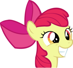 Size: 14729x13648 | Tagged: safe, artist:cyanlightning, apple bloom, g4, hearthbreakers, absurd resolution, adorabloom, bust, cute, female, ludicrous res, portrait, simple background, smiling, solo, transparent background, vector