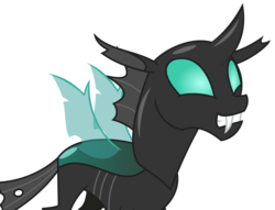 Size: 4288x3278 | Tagged: safe, artist:sketchmcreations, thorax, changeling, g4, the times they are a changeling, grin, happy, simple background, smiling, transparent background, vector