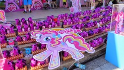 Size: 1600x902 | Tagged: safe, pinkie pie, twilight sparkle, alicorn, pony, g4, chinese, furby, irl, my little pony logo, photo, plushie, rainbow ponies, rainbow power, stock vector, taiwan, twilight sparkle (alicorn)
