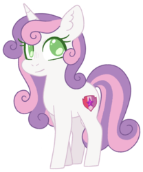 Size: 600x722 | Tagged: safe, artist:soulnik, sweetie belle, g4, cutie mark, female, simple background, solo, the cmc's cutie marks, transparent background