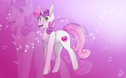 Size: 1024x640 | Tagged: safe, artist:pie-darshine-smile, sweetie belle, g4, cutie mark, female, open mouth, solo, the cmc's cutie marks